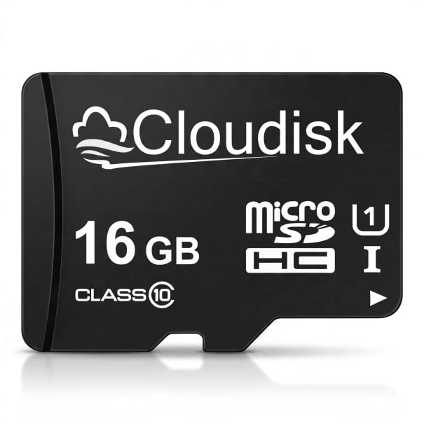 Pamäťová karta Cloudisk Micro SD 16 GB MicroSDHC Class 10 U1 Čierna Na ukladanie fotografií videí hudby a dokumentov i prenos dát 1