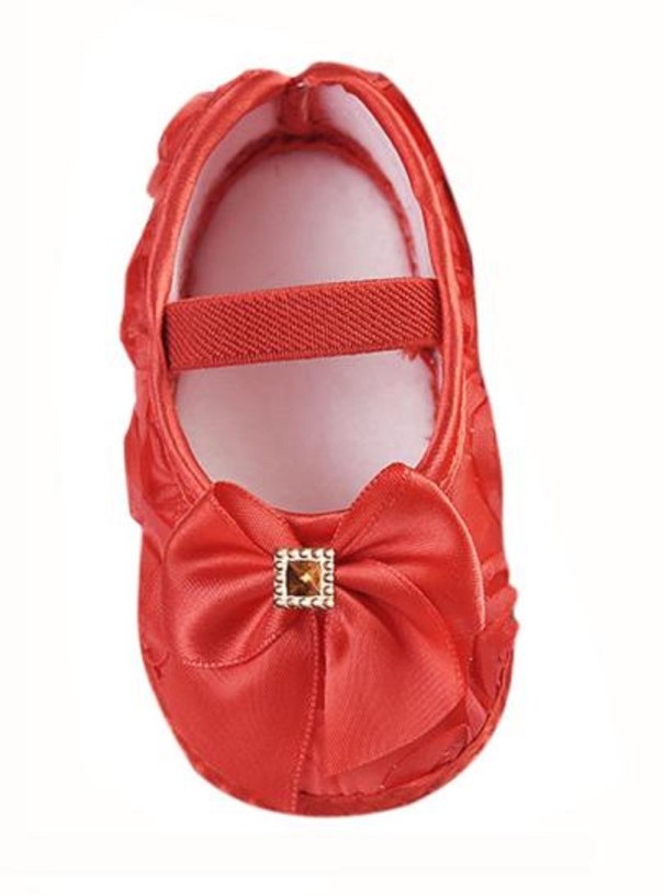 Pamela-pantoffels voor meisjes rood 6-12 maanden