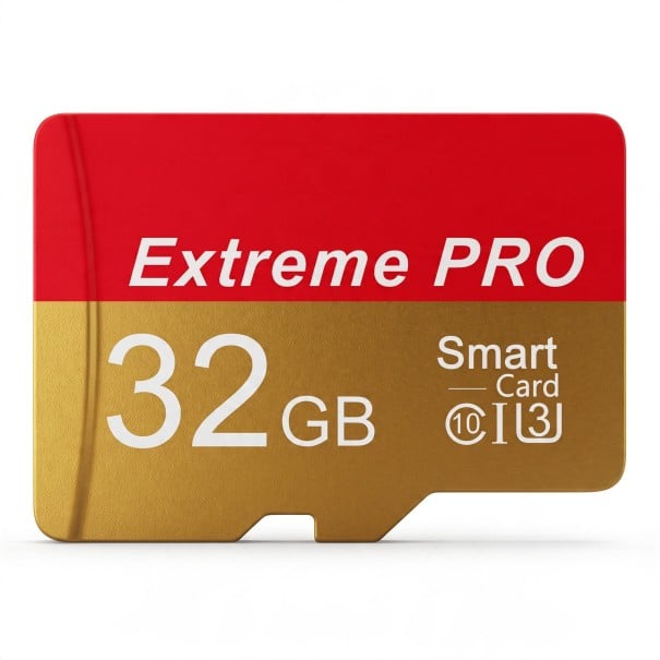 Paměťová karta Micro SD 32 GB MicroSD Class 10 Z epoxidové pryskyřice Červená a zlatá Pro dron TV a počítač Na fotky videa a data 1