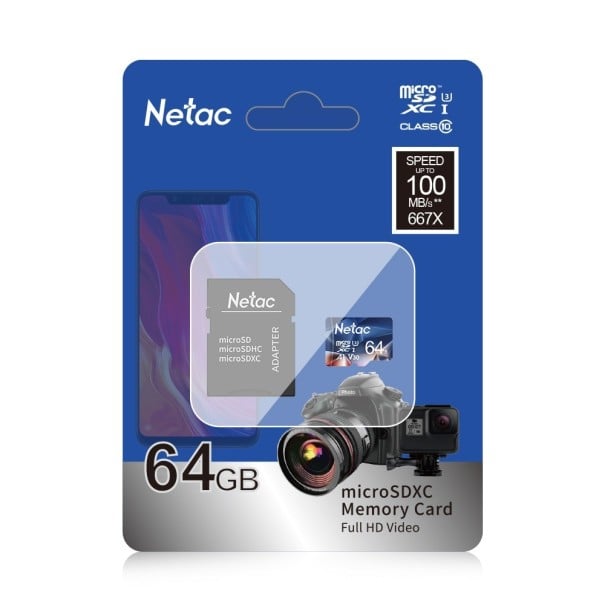 Paměťová karta Micro SDXC s adaptérem 64GB