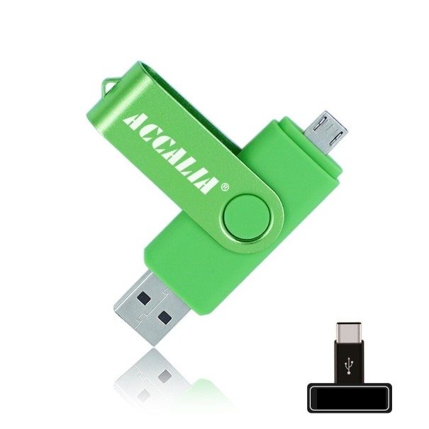 Pamięć flash USB OTG J8 zielony 64GB