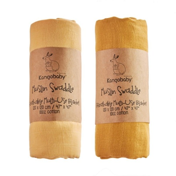 Pañal de algodón para bebé 2 uds. amarillo