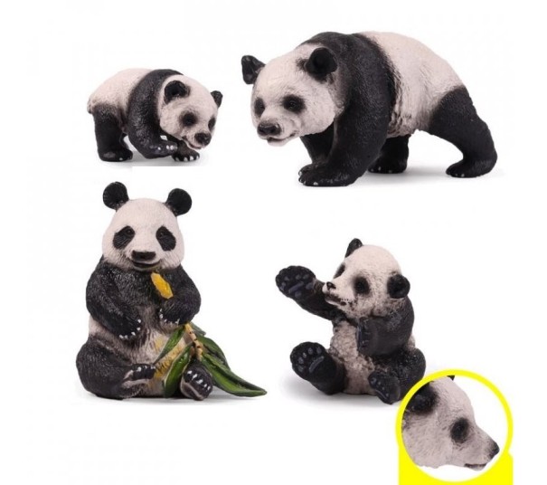 Panda figurer 4 stk. 1
