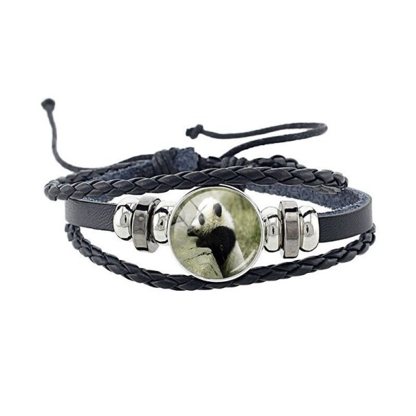 Panda-Lederarmband 18