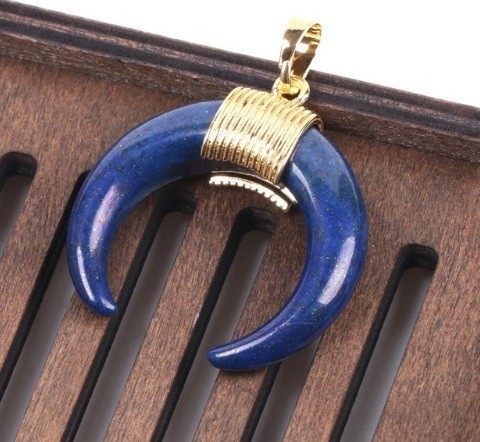 Pandantiv dama Piatra naturala J552 lapis lazuli