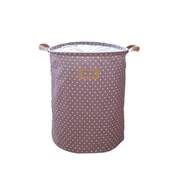 Panier à linge à pois violet