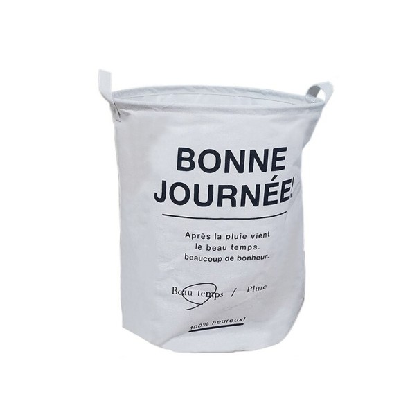 Panier à linge de salle de bain 50 x 40 cm 1