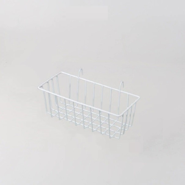 Panier de rangement suspendu blanc