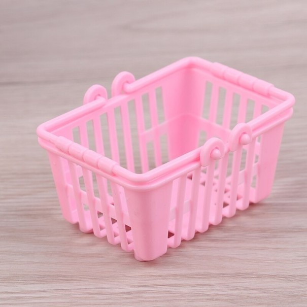 Panier de shopping pour poupée A2143 rose