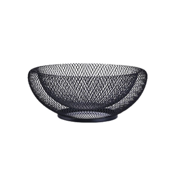 Panier en métal pour fruits noir