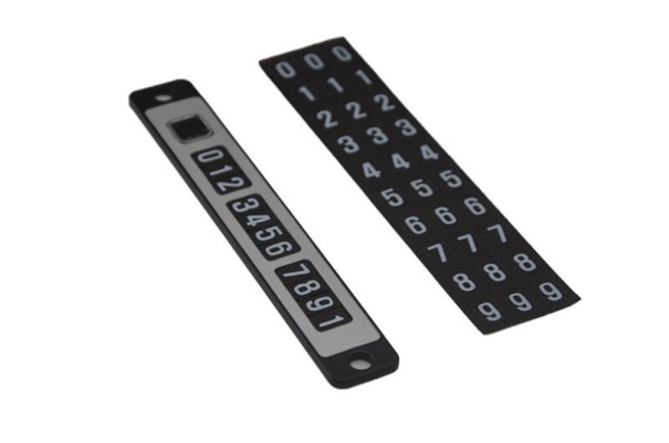 Panneau magnétique pour numéro de téléphone de voiture 8