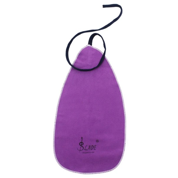 Paño de limpieza 17 x 33 x 81 cm para saxofón, clarinete, trompeta, flauta, pícolo, oboe Tela de algodón de alta absorción Accesorios para instrumentos de viento morado
