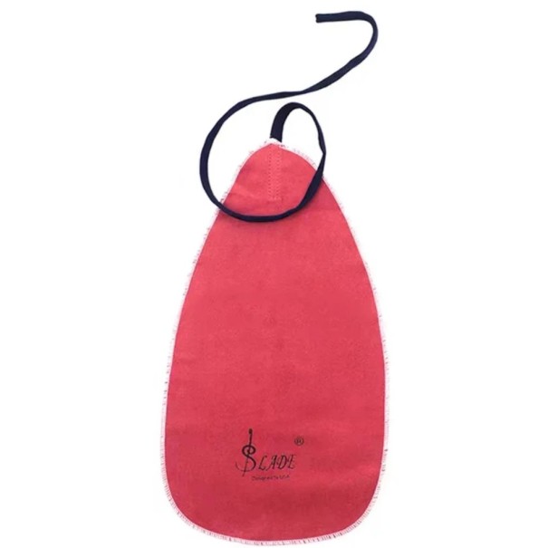 Paño de limpieza 17 x 33 x 81 cm para saxofón, clarinete, trompeta, flauta, pícolo, oboe Tela de algodón de alta absorción Accesorios para instrumentos de viento rojo