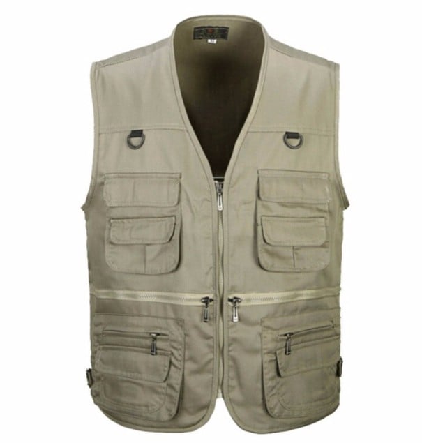 Pánská armádní vesta J2586 khaki XL