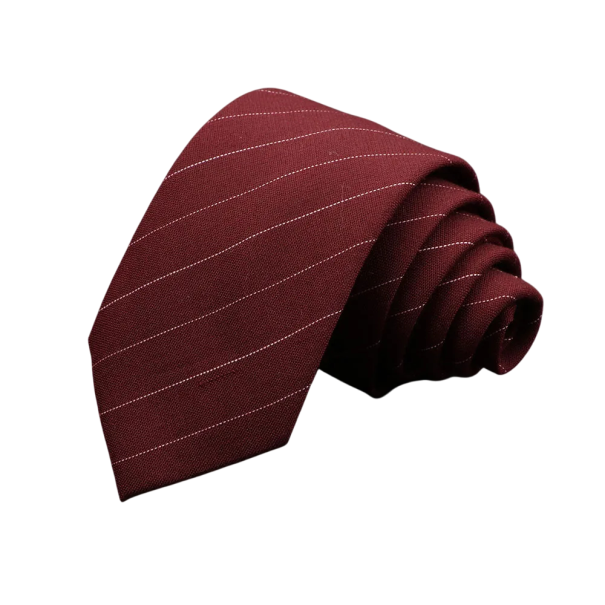 Pánská bavlněná prošívaná kravata Moderní vzorovaná kravata 145 x 6 cm Stylový doplněk pro muže na pracovní i společenské akce Elegantní úzká kravata červená