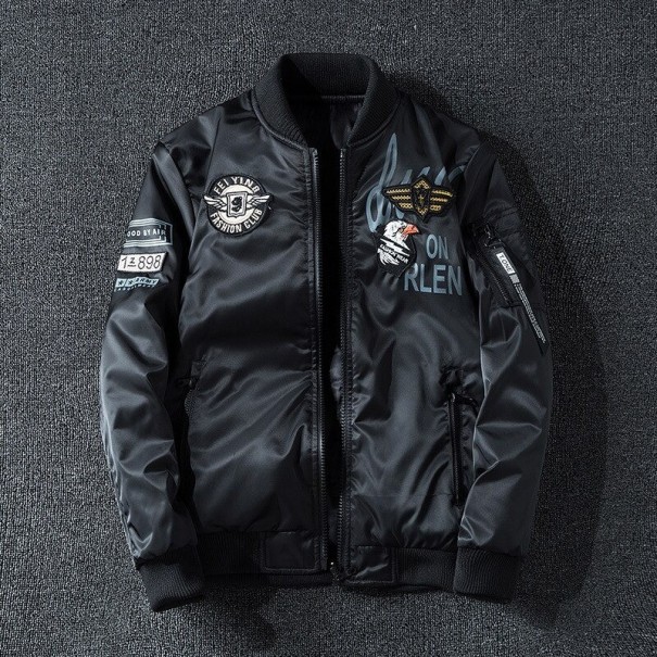 Pánska bomber bunda F1133 čierna XXS 1