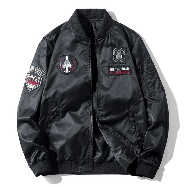 Pánska bomber bunda F1133 čierna XXS 2