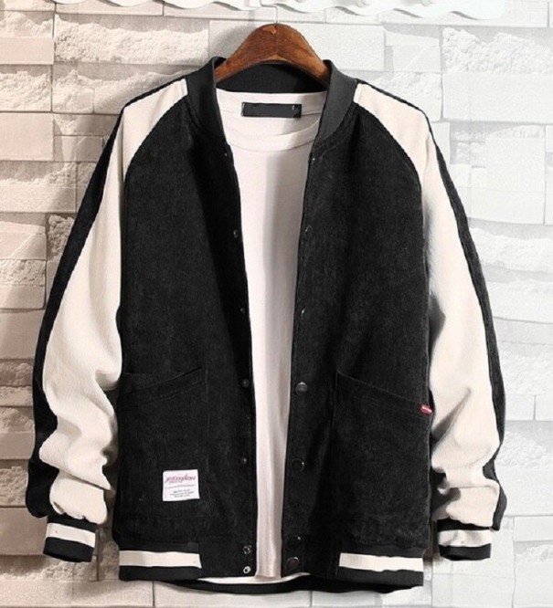 Pánska bomber bunda F1302 čierna L