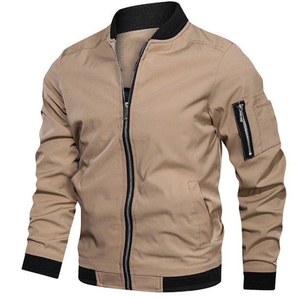 Pánska bomber bunda S118 khaki L