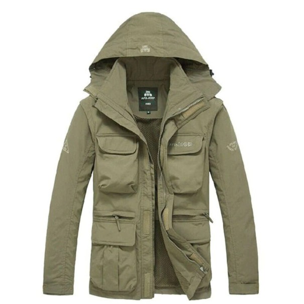 Pánská bunda F1172 khaki M