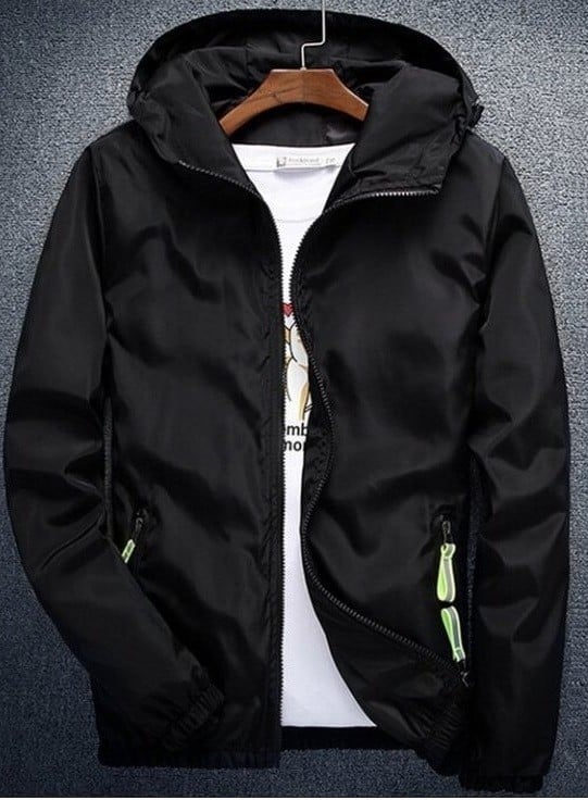 Pánská jarní/podzimní bunda J3055 černá 4XL