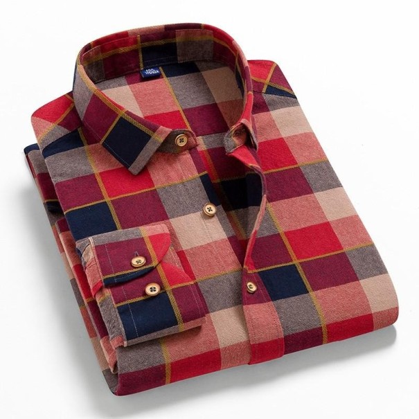 Pánska kockovaná košeľa F414 XXS 23