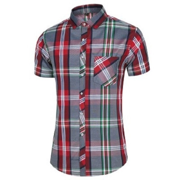 Pánska kockovaná košeľa F561 XXL 2