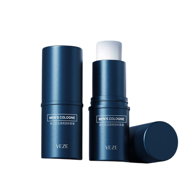 Pánská kolínská voda v tyčince lehká svěží vůně přenosné balení modrá kompaktní tyčinka pro každodenní použití na cesty 1