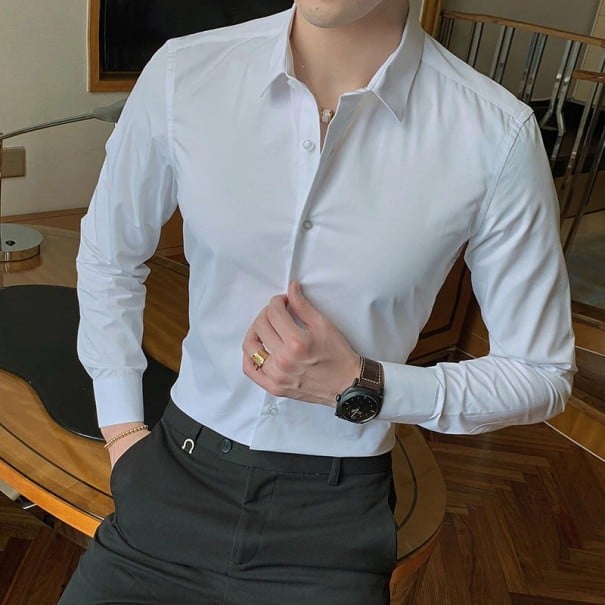 Pánská košile F416 bílá 3XL