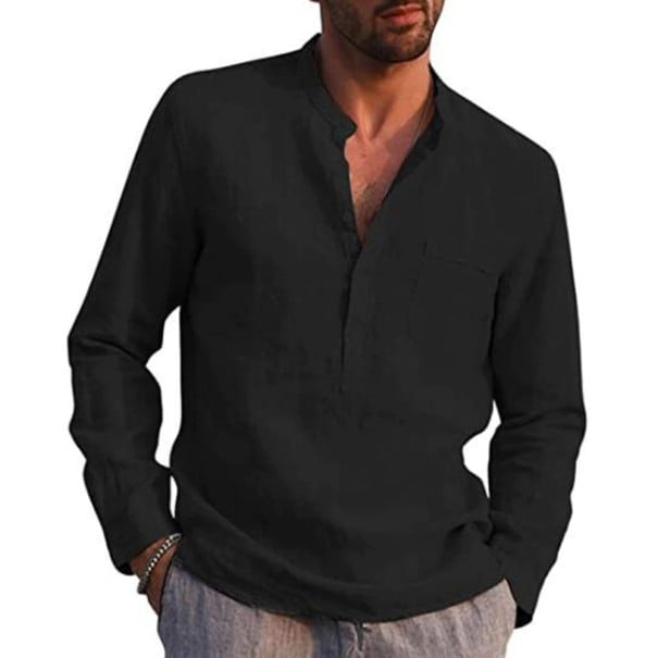 Pánská košile F647 černá 3XL