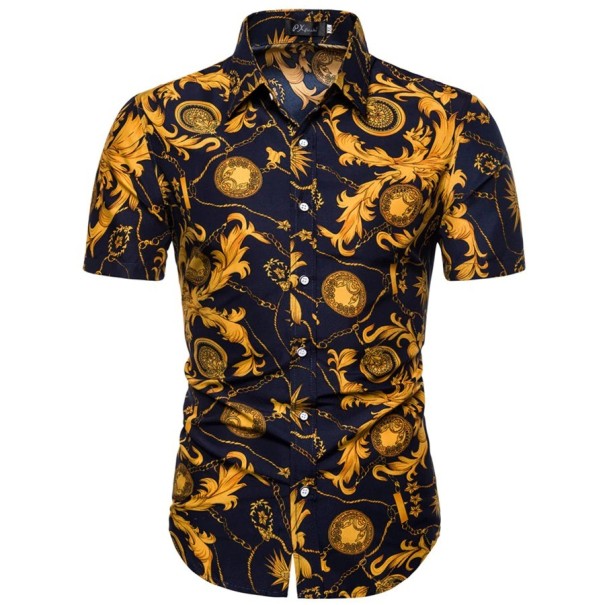 Pánská košile s krátkým rukávem F474 L 7