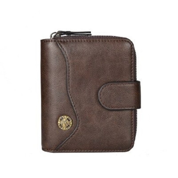 Pánska kožená peňaženka M196 tmavo hnedá