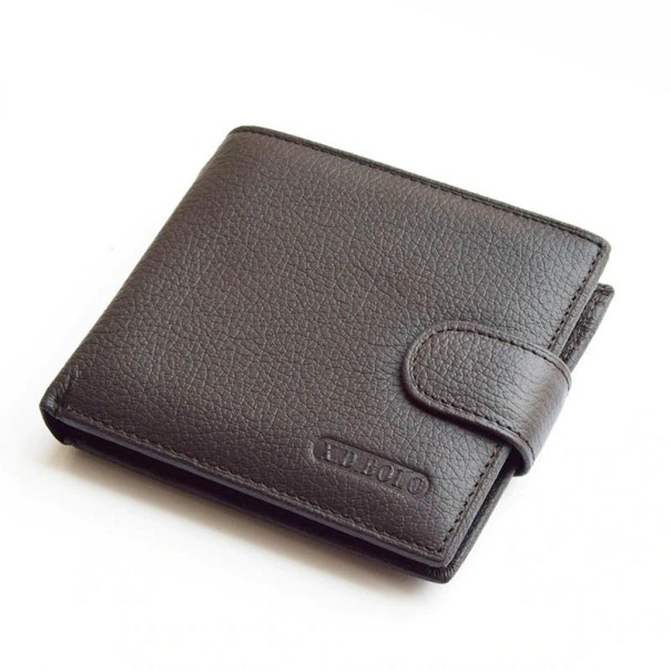 Pánska kožená peňaženka M423 tmavo hnedá