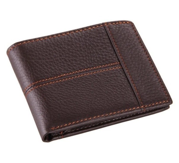 Pánska kožená peňaženka M483 tmavo hnedá