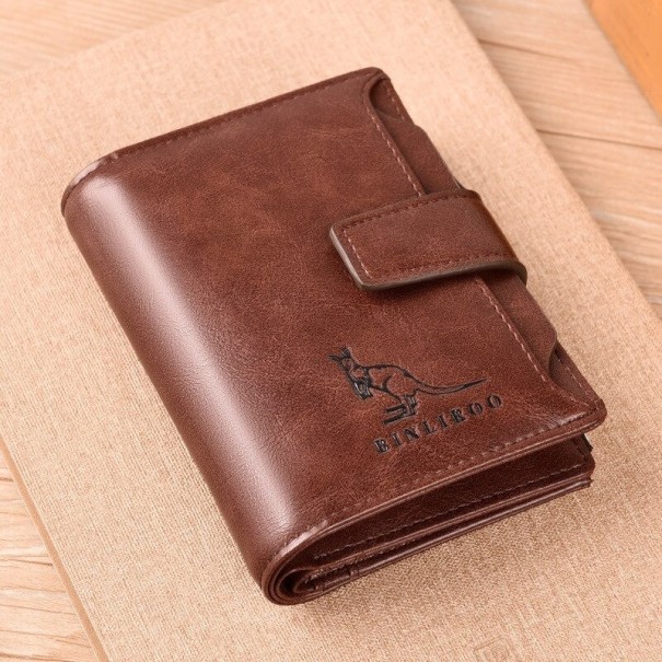 Pánska kožená peňaženka M501 hnedá