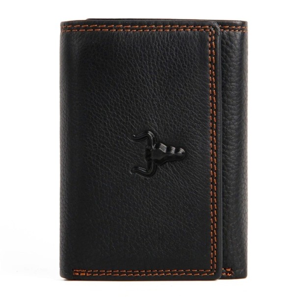 Pánska kožená peňaženka M538 čierna
