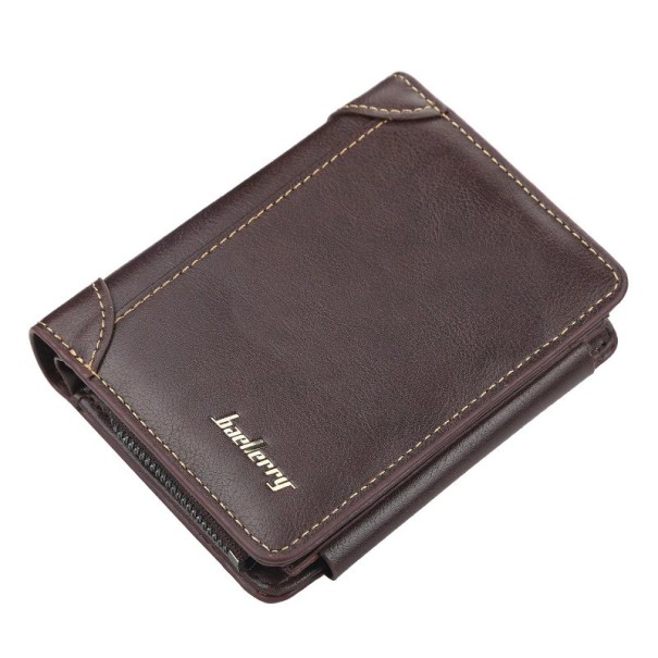 Pánská kožená peněženka M422 tmavě hnědá