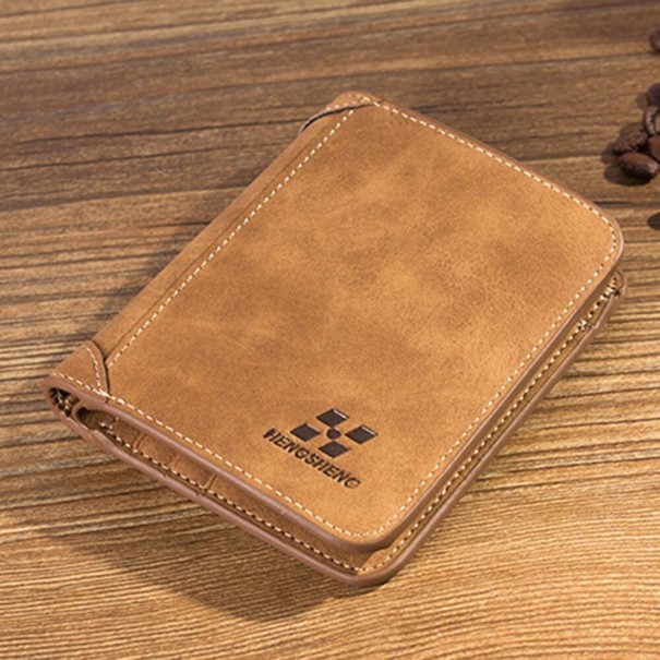 Pánská kožená peněženka M425 hnědá