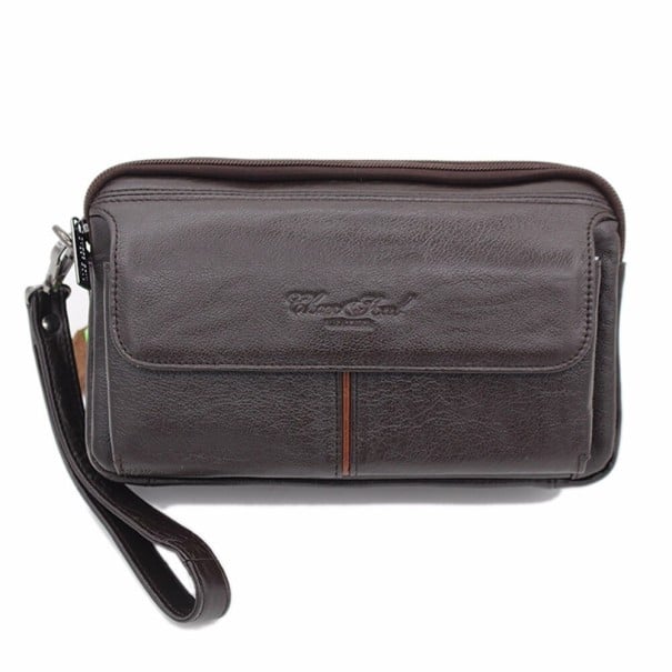 Pánská kožená peněženka velká M465 tmavě hnědá 3