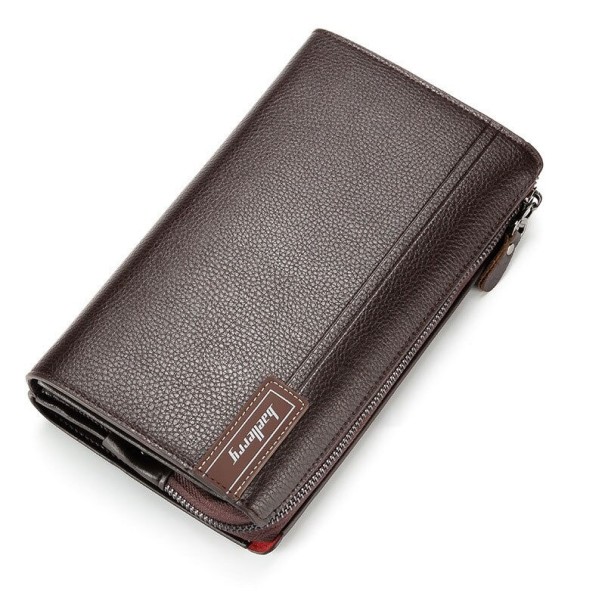 Pánská kožená peněženka velká M654 tmavě hnědá