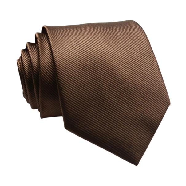Pánská kravata 146 x 8 cm Elegantní kravata pro formální i každodenní nošení Pánská móda Stylový doplněk ke košili a obleku Business kravata hnědá