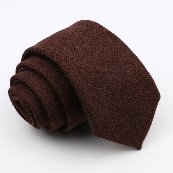 Pánska kravata T1225 kávová Pánska kravata T1225 kávová