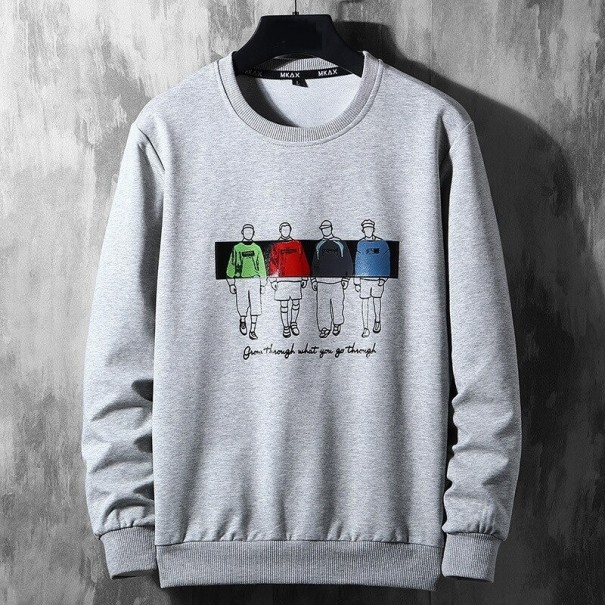 Pánská mikina F119 šedá XXS