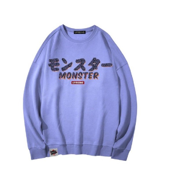 Pánská mikina s potiskem F133 světle fialová 3XL