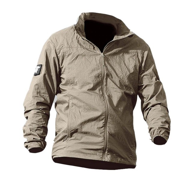 Pánská nepromokavá bunda khaki 3XL