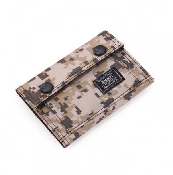Pánská peněženka s armádním vzorem béžova