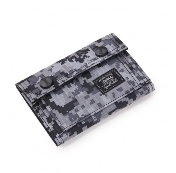 Pánská peněženka s armádním vzorem šedá