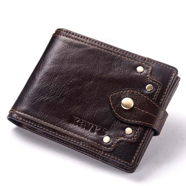 Pánská retro kožená peněženka M577 1