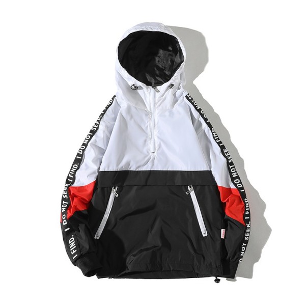 Pánska štýlová Hip Hop bunda J2618 biela XXS