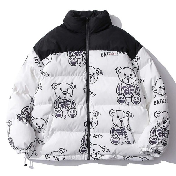 Pánska zimná bunda s medveďmi M